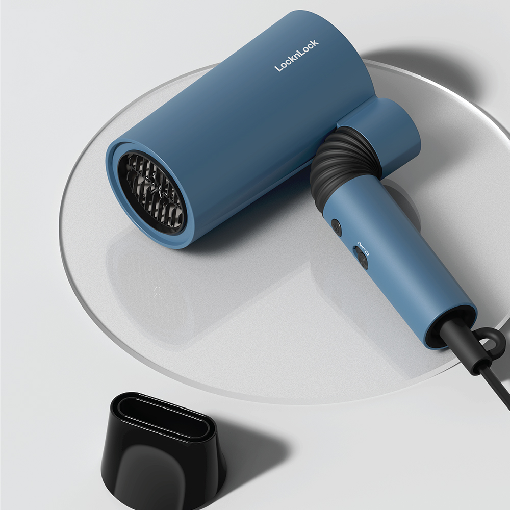 Máy Sấy Tóc Locknlock Foldable Hair Dryer 220 - 240V, 50/60Hz, 1600W - Màu Lam -  ENA166BLU, , large image number 1